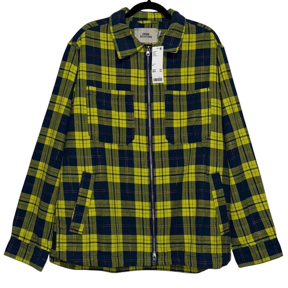 NWT Urban Outfitters Mens Twill Shimmer Shirt Jacket
